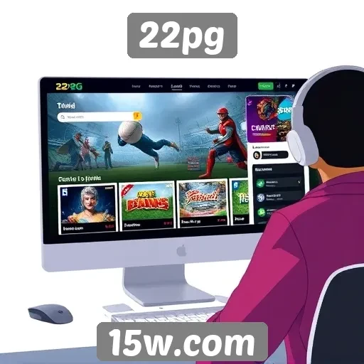 Análise da interface do usuário do site 22pg